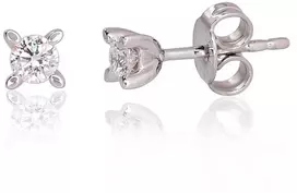 Diamond Sky Jewelry Auksiniai auskarai-vinukai su deimantais „Solitaras“