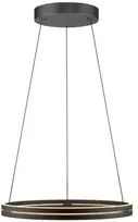 53W LED pakabinamas šviestuvas E-LOOP, ąžuolo/juodos sp., 2700-5000K, dimeriuojamas, 70cm, reguliuojamo aukščio