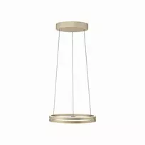 50W LED pakabinamas šviestuvas E-LOOP, žalvario sp., 2700-5000K, dimeriuojamas, 50cm, reguliuojamo aukščio