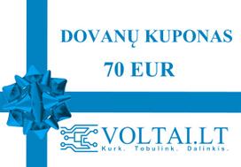 Dovanų kuponas 70 EUR