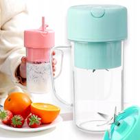 Nešiojamas mini blenderis 500 ml, belaidis, rožinis