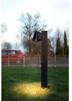 Solar Plus Pullert Cone G2 stulpelis GU10 Juodas, IP65, IK06. Maks. 10W LED.