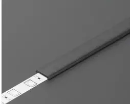 LED juostos profilio dangtelis C2 CLICK, juodas, 3m