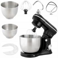 Virtuvinis planetarinis maišytuvas HUSLOG HUS1046 MixMaster 3000W juodas, 3 plakikliai, 2 dubenys