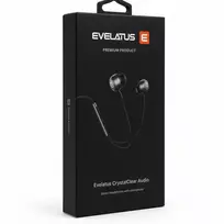 Vadu austiņas Evelatus Crystal Clear Audio ausinės with 3.5 mm jack su mikrofonu Juodas