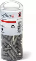 Wiha antgaliai 25 mm, 1/4", TORX® T25, 100 vnt. dėžutėje