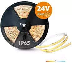 10W/m LED COB juosta PREMIUM, 4000K, IP65, 24V, 320LED/m, 25m ritė