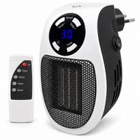 Mini elektrinis šildytuvas 500W su termostatu, laikmačiu ir nuotoliniu valdymu