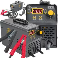 Powermat Akumuliatoriaus įkroviklis su inverteriu ir paleidimo funkcija 400A 12/24 V įkroviklis 40A PM-PI-400T