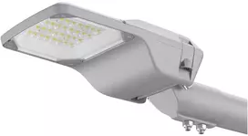 25W LED gatvės šviestuvas STREETLIGHT COMPACT, šviesaus aliuminio sp., 4000K, 90° x 155°, DALI