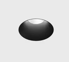 6,3W LED užglaistomas šviestuvas INVISIBLE MINI R, juodas, 3000K, IP44, DALI