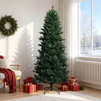 Dirbtinė Sulankstoma Kalėdų Eglutė 180 cm PVC ir PE Žalia
