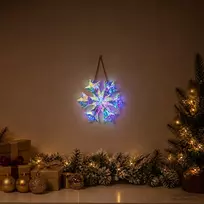 Prizminė irizuojanti LED snaigė Įvairiaspalvis