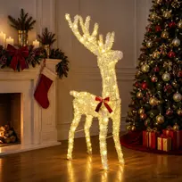 3D Kalėdų elnias LOVIISA 140 LED Šilta balta 70 x 26 x 128 cm