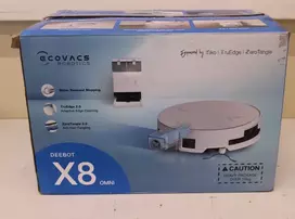 Išparduodama. Ecovacs DEEBOT X8 OMNI Vacuum cleaner Robot Wet&Dry 18000Pa TruEdge 2.0 AIVI 3D 3.0 YIKO-GPT Baltas+Auto-empty station Eco