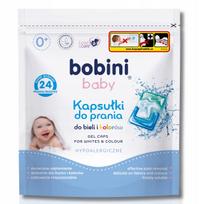 Skalbimo kapsulės vaikams Bobini, spalvotiems ir baltiems drabužiams, 24 vnt.