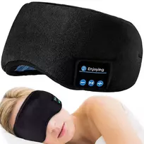 Užrištomis akimis miego kaukė su „Bluetooth“ ausinėmis