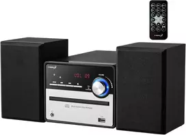 Muzikinis centras Cyberlux mini Hi-Fi stereo sistema su CD/MP3, FM radiju, USB ir LED ekranu 3120