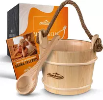 ALPENHAUCH medinis pirties kibiras su samteliu ir PVC įdėklu, 26 × 26 × 24 cm