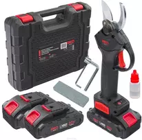 Red Technic Akumuliatorinės genėjimo žirklės 20V 30mm, su 2 akumuliatoriais Raudonas TECHNIC