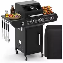 Dujinis grilis Varen 3.0 Juodas, 10 kW, 2+1 degikliai