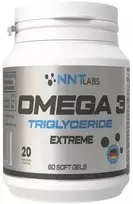 Omega-3 žuvų taukų kapsulės NNT Labs Omega 3 Triglyceride Extreme 60 kapsulių