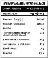 Masės didinimo gaineris MST Best Mass Gainer 1000 g