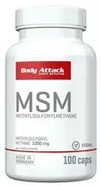 MSM kapsulės Body Attack 100 kapsulių