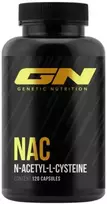 NAC N-acetil-L-cisteino kapsulės GN Genetic Nutrition 120 kapsulių