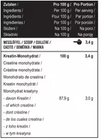 Kreatino monohidrato milteliai MST Creatin PRO Creapure 1000 g
