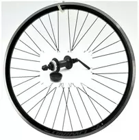 Priekinis 28" dviračio ratas Shimano, juodas