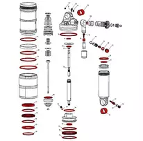 Amortizatoriaus remonto komplektas RockShox Full