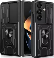Toptel Slide Camera Armor dėklas Samsung Galaxy Z Fold 8 Ultra juodas