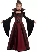 Spooktacular Creations karališkos vampyrės kostiumas mergaitei, raudonas, 3–4 m., 20322-3T