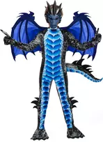 Spooktacular Creations vaikiškas drakono kostiumas su sparnais, kauke ir uodega 20521