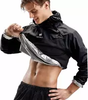 HOTSUIT vyriškas sauna kombinezonas treniruotėms, juodas, 3XL, 5540904-BLK-3XL
