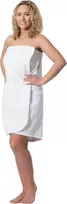 ZOLLNER moteriškas saunos kiltas iš medvilnės L/XL baltas 5817-2605-L/XL-001