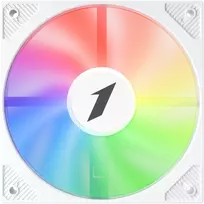 1STPLAYER FA1, 120 mm RGB korpuso ventiliatorius, baltas