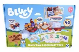 Bluey viešbučio pusryčių padėklas