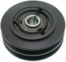 IŠCENTRINĖ SANKABA VIBROPLOKŠTEI, Ø128 MM, 19 MM VELENUI, DVIEM 13 MM DIRŽAMS
