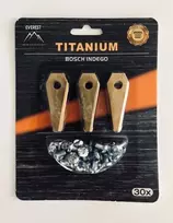 VEJOS ROBOTO PEILIUKAI TINKANTYS BOSCH INDEGO – 49 MM TITANAS – RINKINYS 30 VNT.