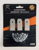 ROBOTO VEJAPJOVĖS PEILIUKAI, TINKANTYS HUSQVARNA IR GARDENA – 43 MM, 30 VNT.