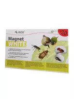 Obuolinių ir slyvinių pjūklelių, paprastųjų avietinukų gaudyklės MINI Magnet baltas (20X12 cm), 20 vnt
