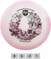 Diskgolfo diskas Fairway Driver NEO HORIZON ESSENCE Astral Bloom Candance Burge series Rožinė