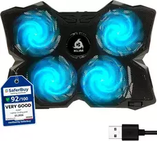 KLIM nešiojamojo kompiuterio aušinimo padėklas su 4 ventiliatoriais ir USB, K3N
