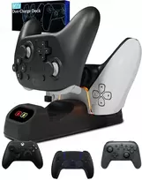 Orzly dviguba USB-C valdiklių įkrovimo stotelė, skirta PS5, XBOX ir Switch, STADIADOCK