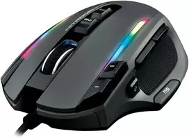 THE G-LAB su laidu žaidimų pelė su RGB apšvietimu ir 11 programuojamų mygtukų, 10000 DPI, KULT-NITROGEN-CORE