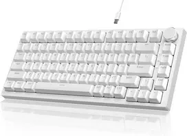 YINDIAO AK820 laidinė 75 % mechaninė žaidimų klaviatūra, USB-C, mėlyni jungikliai