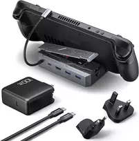 JSAUX M.2 SSD dokavimo stotelė Steam Deck konsolei su HDMI 4K 60 Hz ir PD 65 W, HB0604