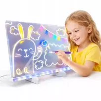 LED piešimo lenta Drobiazgarnia su 6 žymekliais